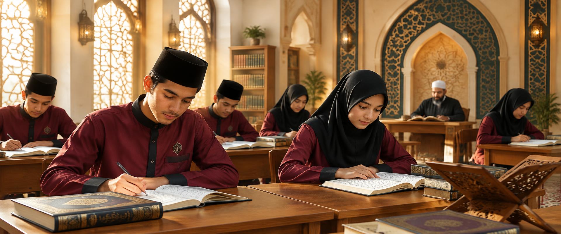 Santri belajar bahasa Arab
